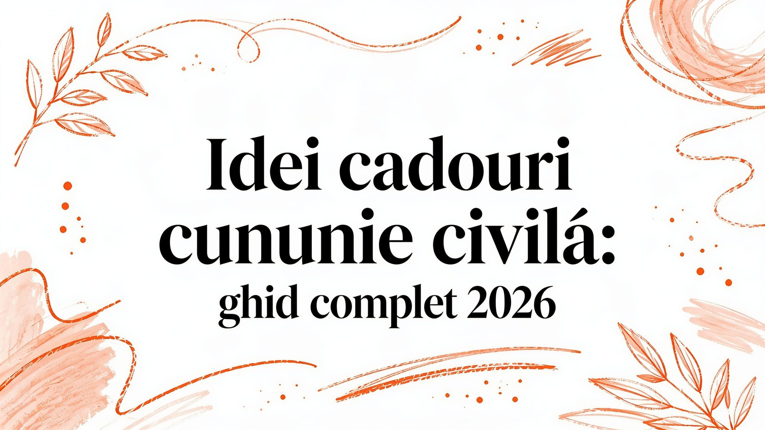 Idei cadouri cununie civila: ghid complet 2026