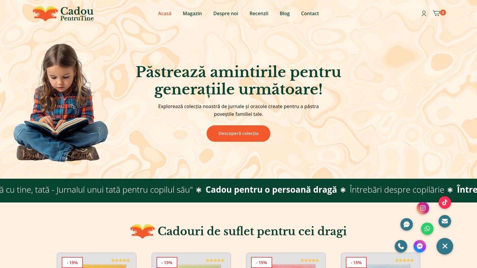 Screenshot from https://cadoupentrutine.ro