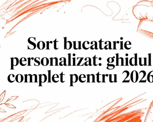 Sort bucatarie personalizat: ghidul complet pentru 2026