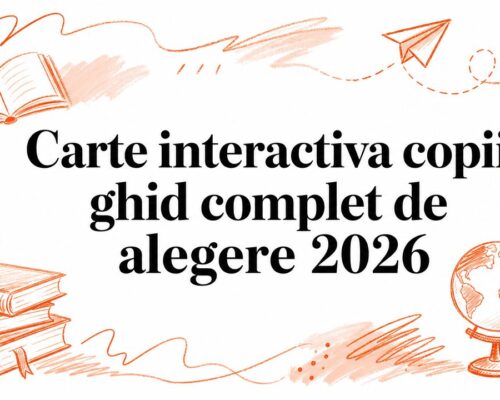 Carte interactiva copii: ghid complet de alegere 2026