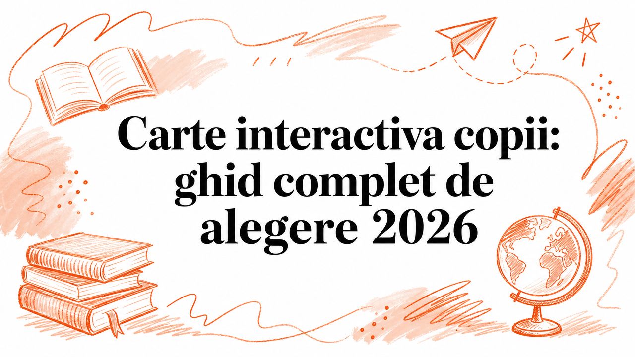 Carte interactiva copii: ghid complet de alegere 2026